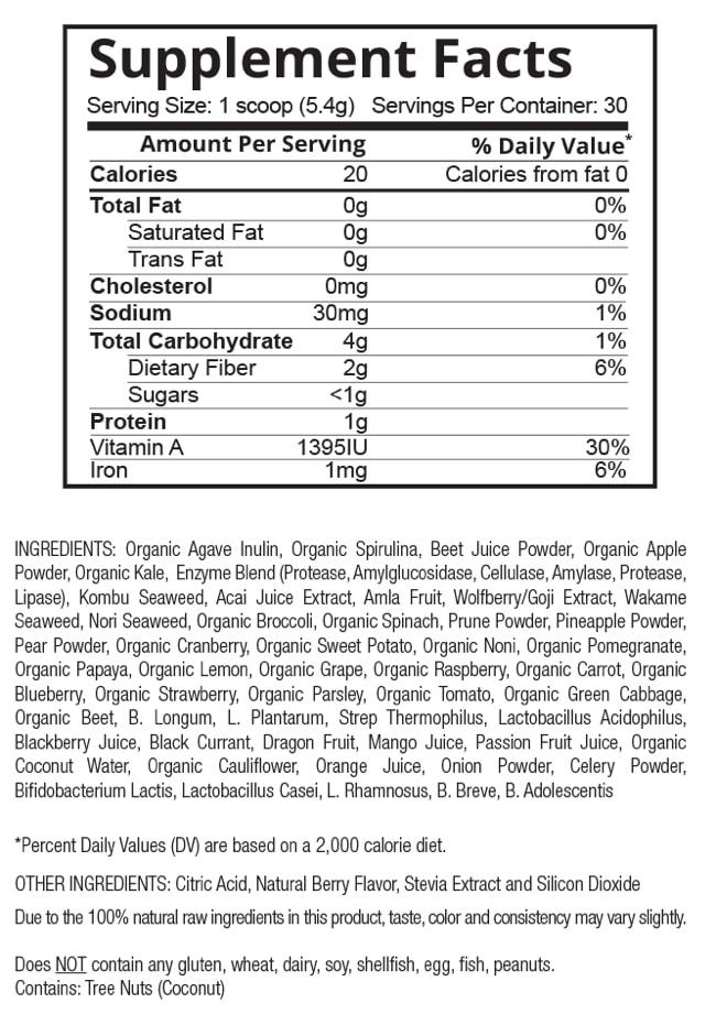 Patriot Power Greens Ingredients lrg